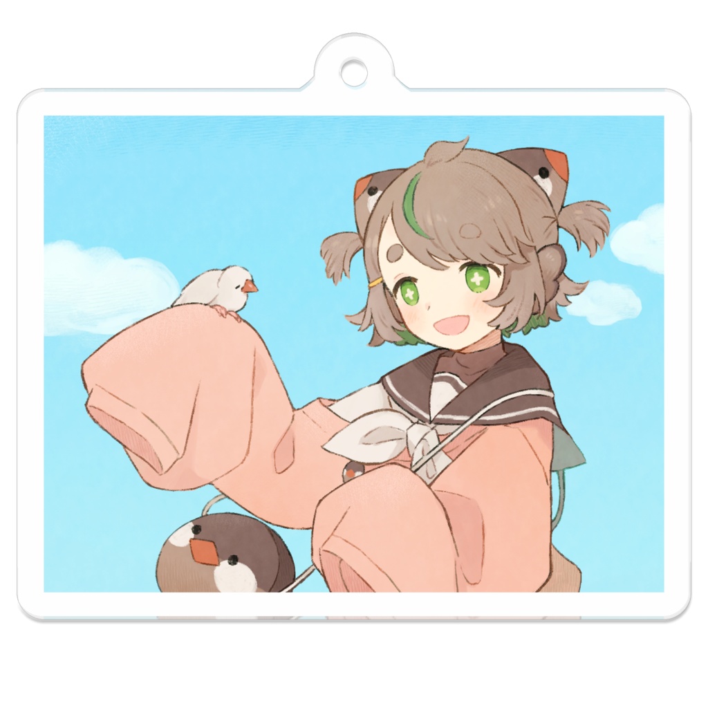 しらたまと桜葉のアクキー