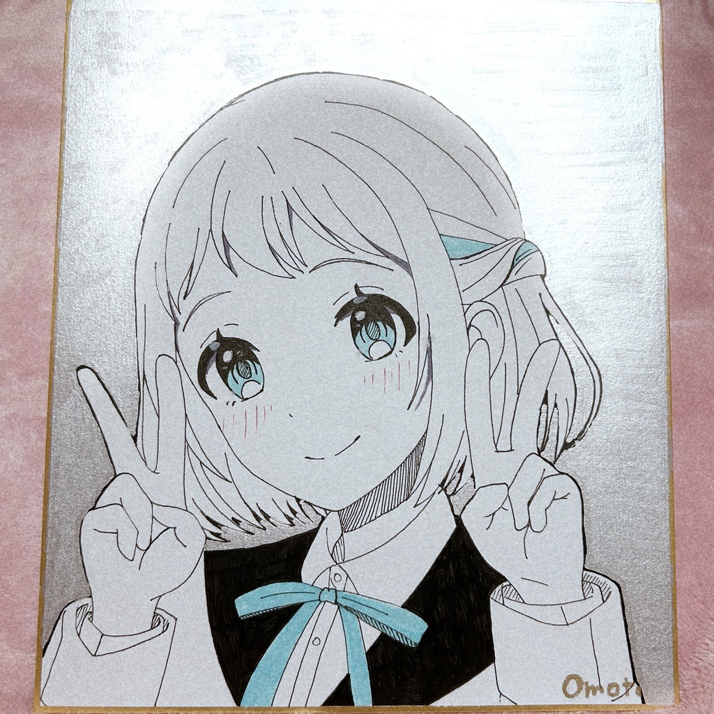 色紙 銀塗り 葛城リーリヤ