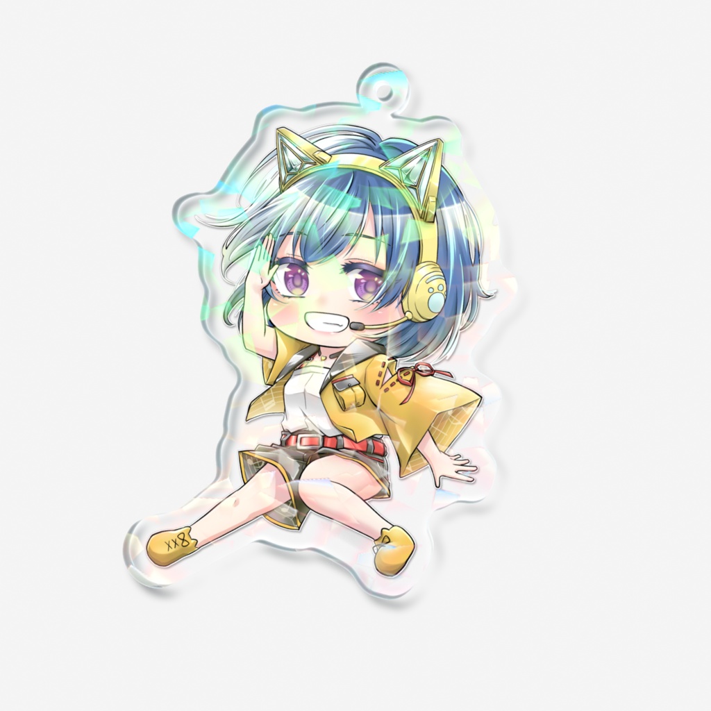 ミニごろーのきらひらホログラムアクリルキーホルダー