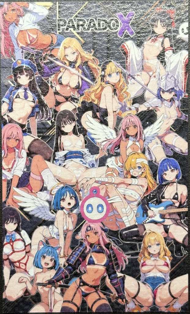 『9/29発売』B級品サムライ箔押しVer「D」(ホログラム)4枚セット+おまけアートシール4種コンプセット