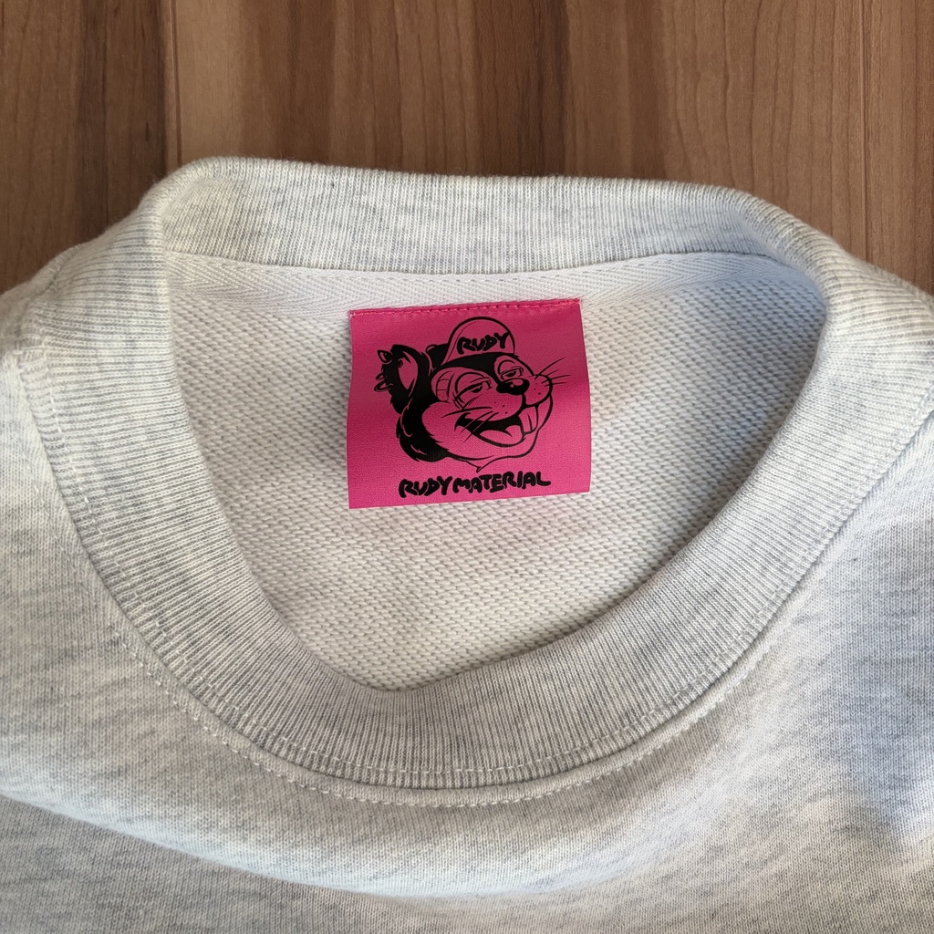 コラボスウェット RUDY Material (ブラック・アッシュ)コラボシール付き