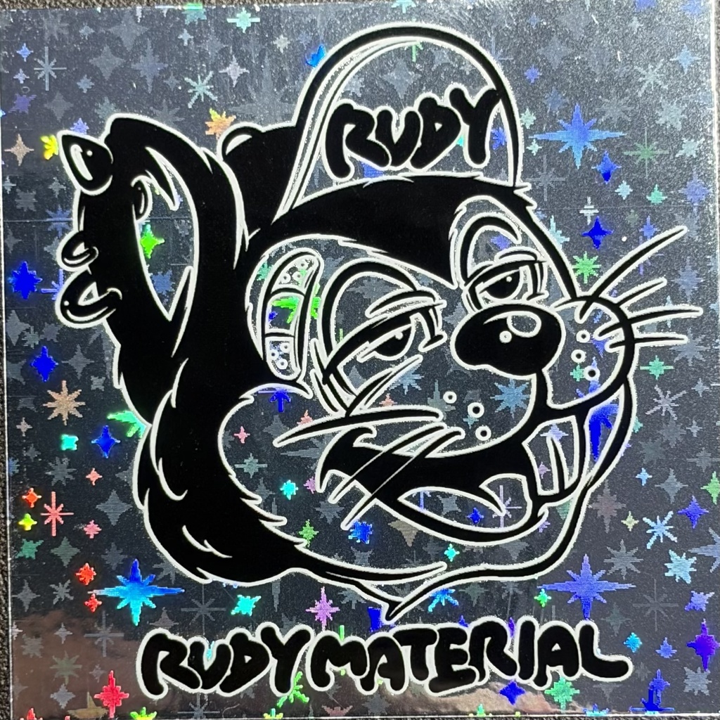 コラボスウェット RUDY Material (ブラック・アッシュ)コラボシール付き