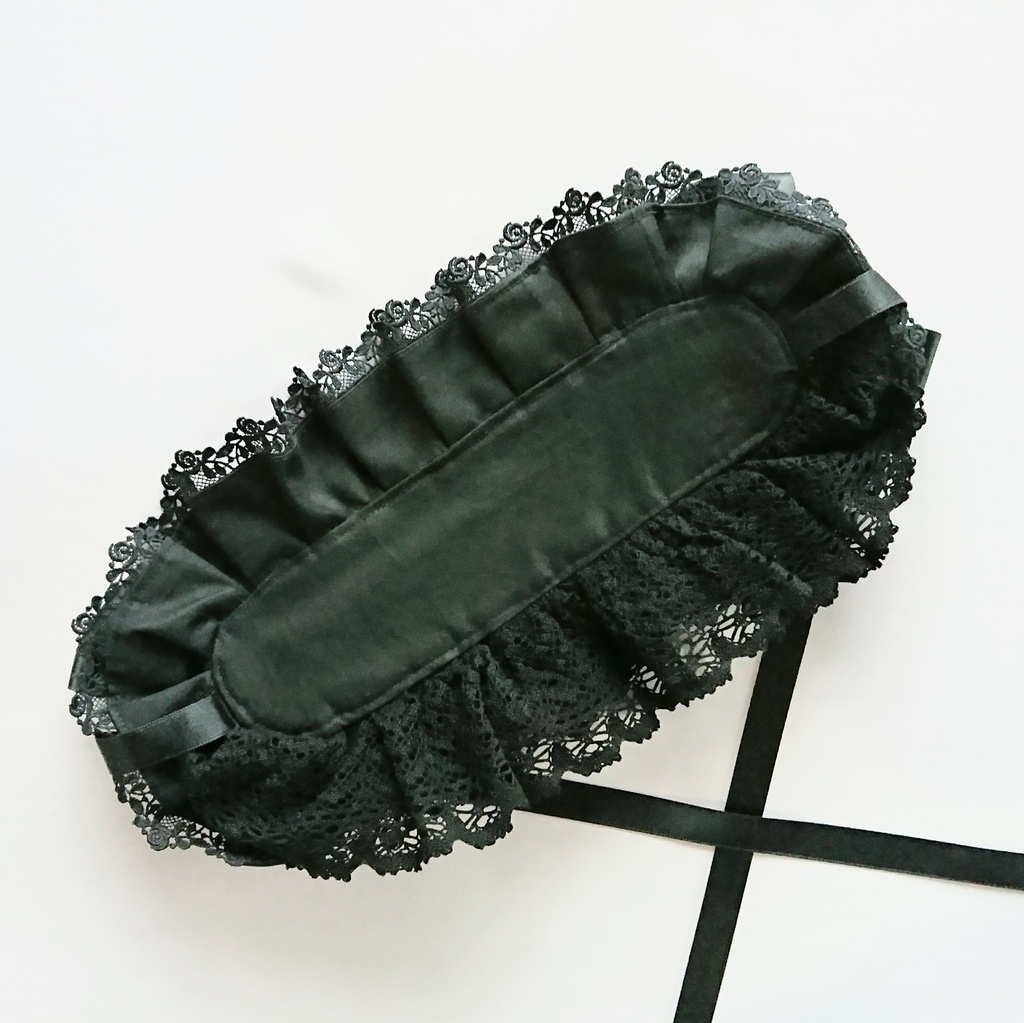 共布フリルのヘッドドレス