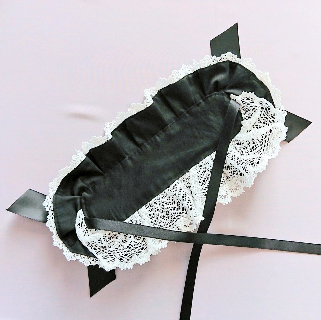 共布フリルのヘッドドレス