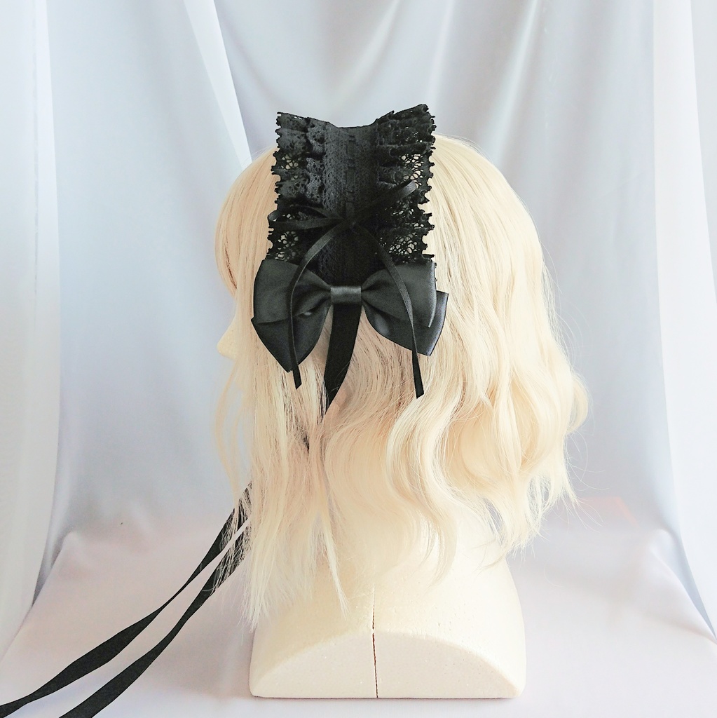 ヘッドドレス 黒