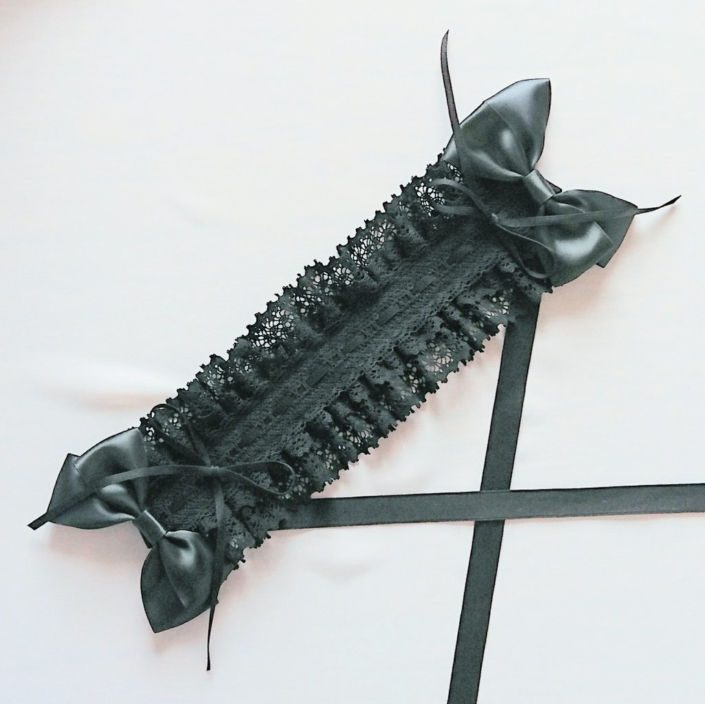 ヘッドドレス 黒