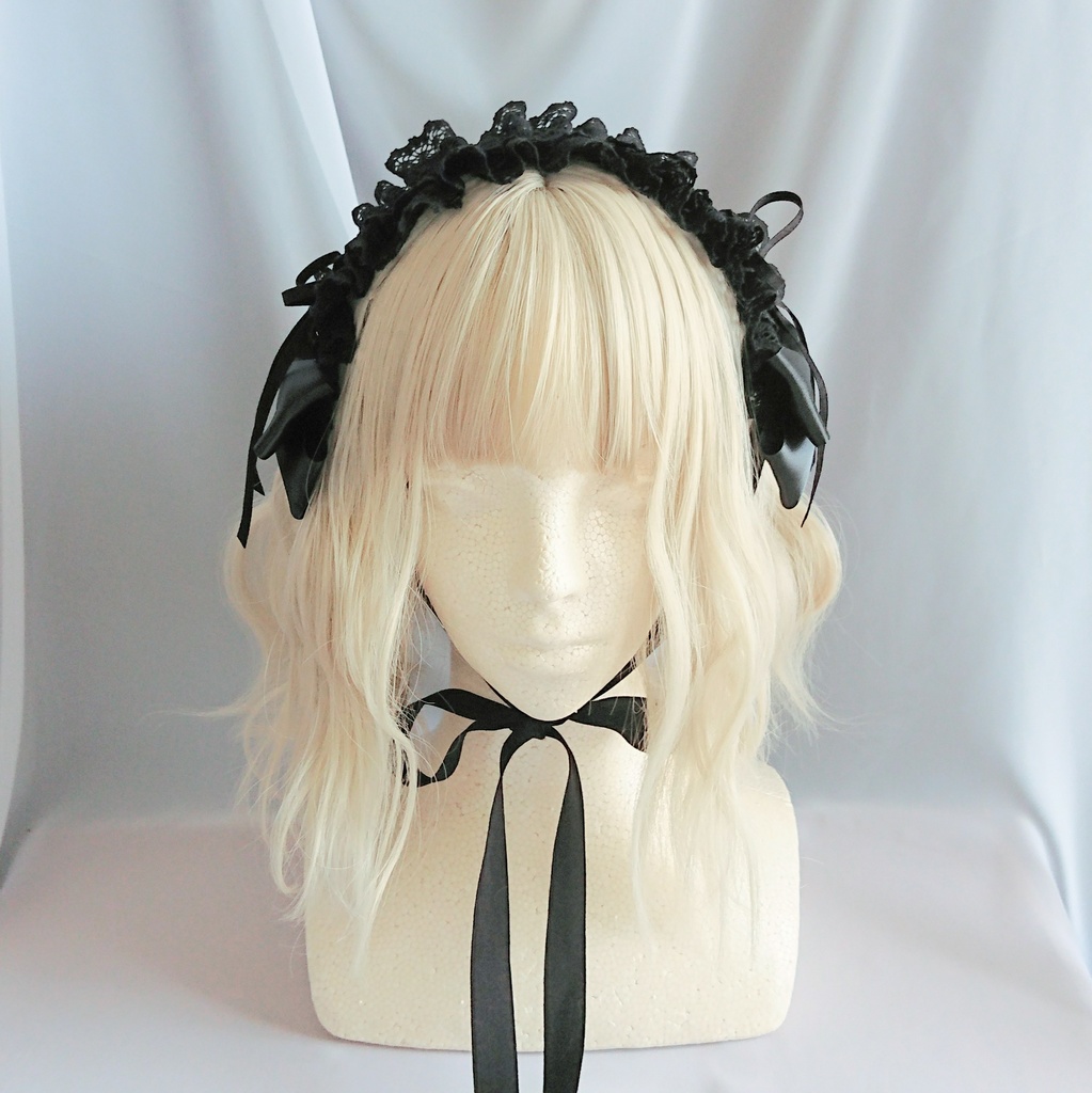 ヘッドドレス 黒