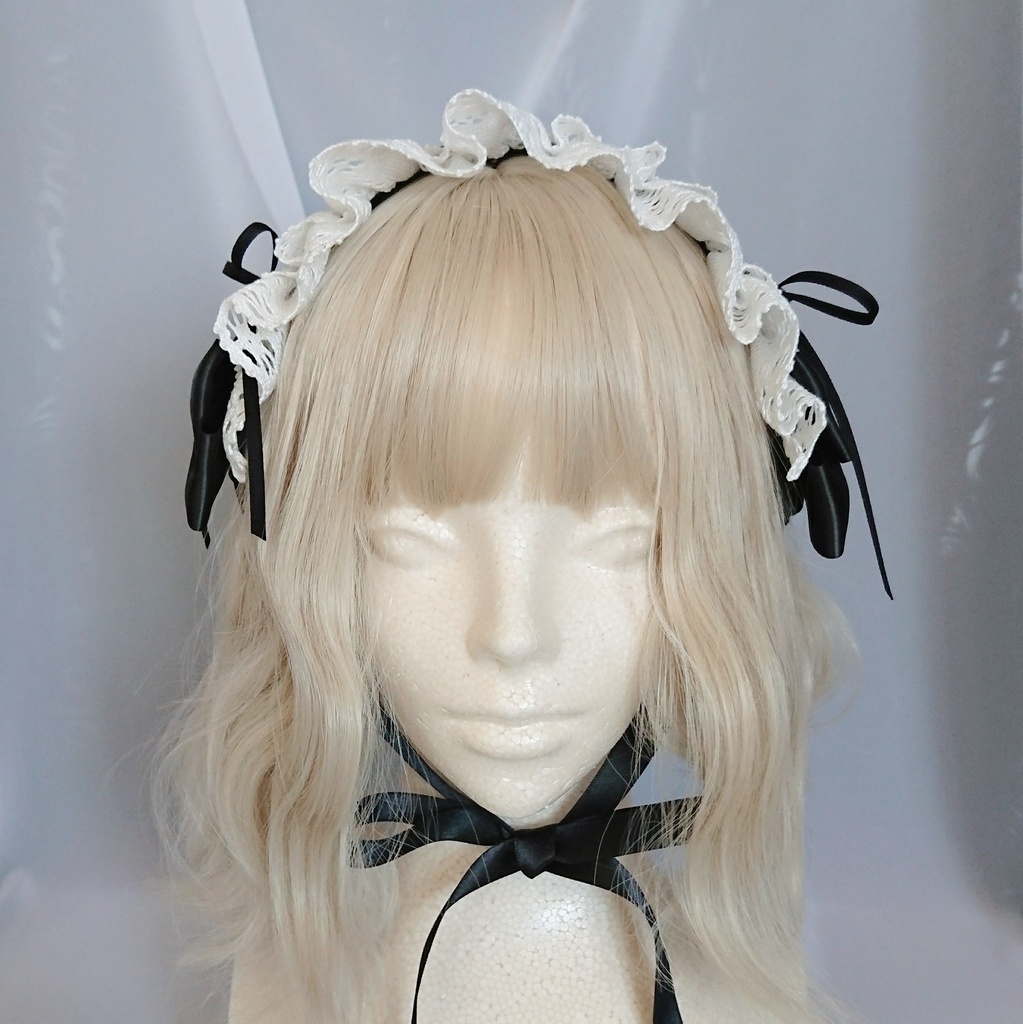 編み上げヘッドドレス 3色展開