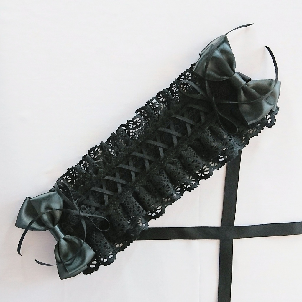 編み上げヘッドドレス 3色展開