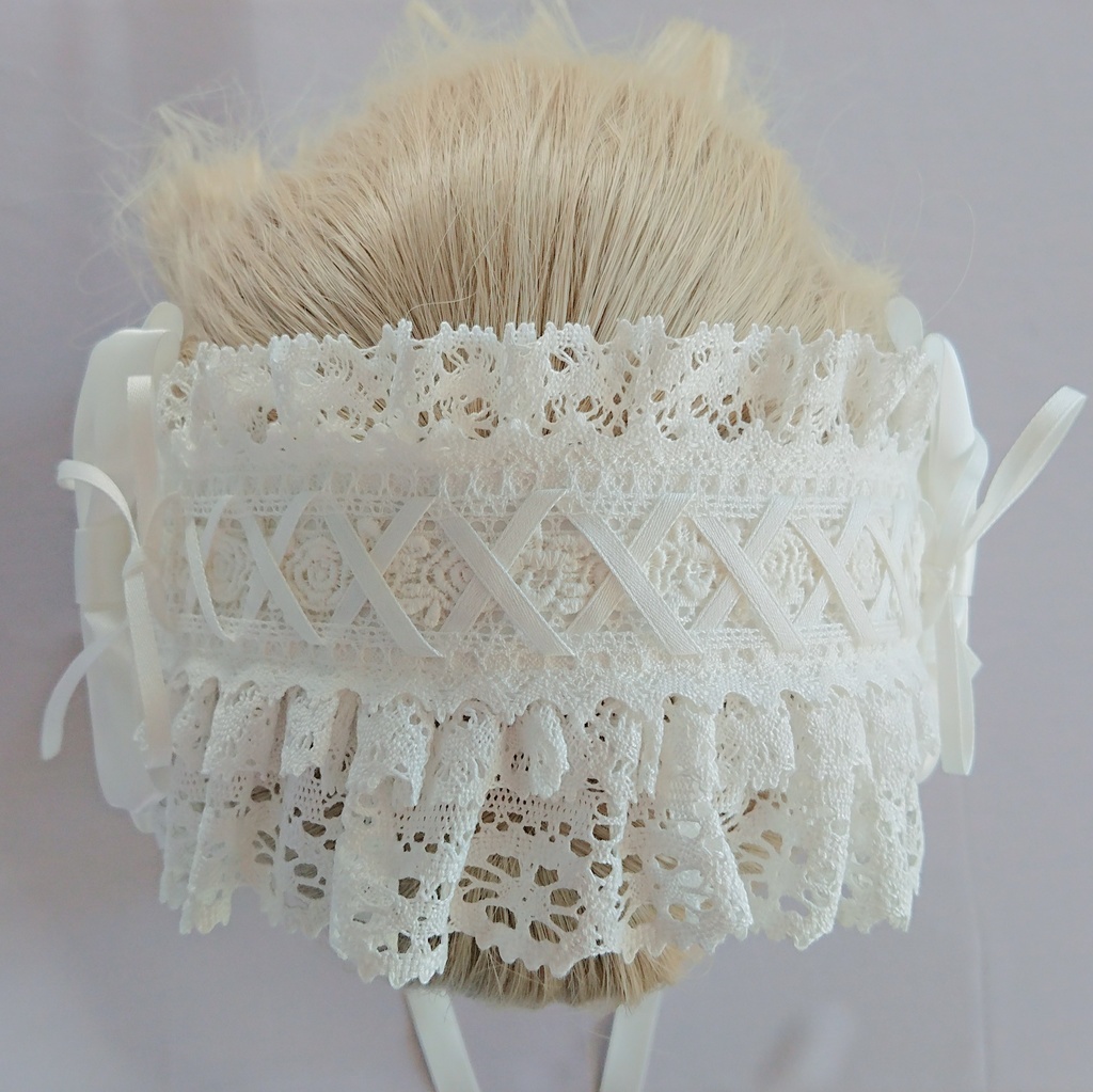 編み上げヘッドドレス 3色展開