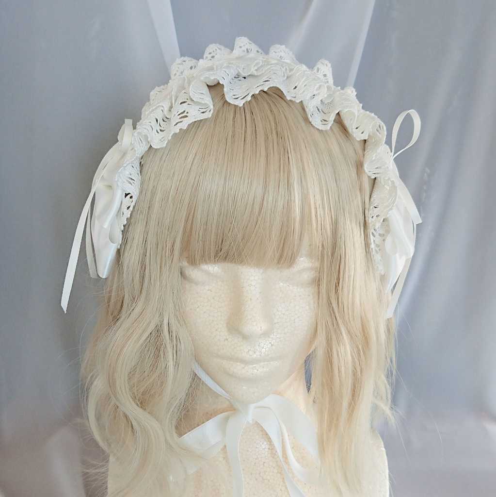 編み上げヘッドドレス 3色展開