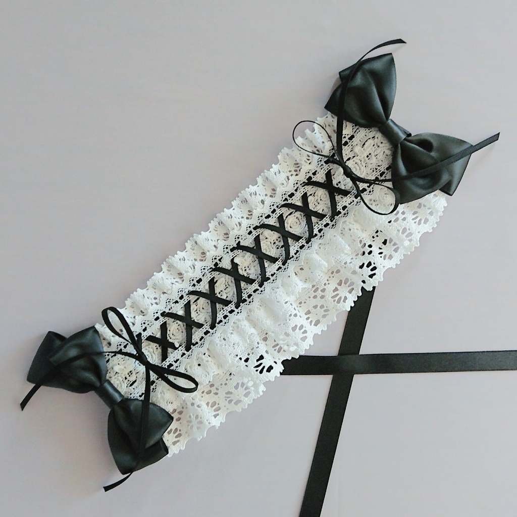 編み上げヘッドドレス 3色展開