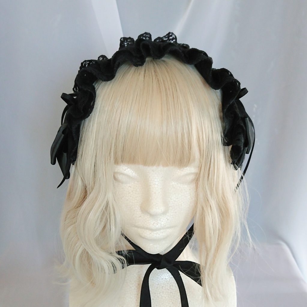 編み上げヘッドドレス 3色展開