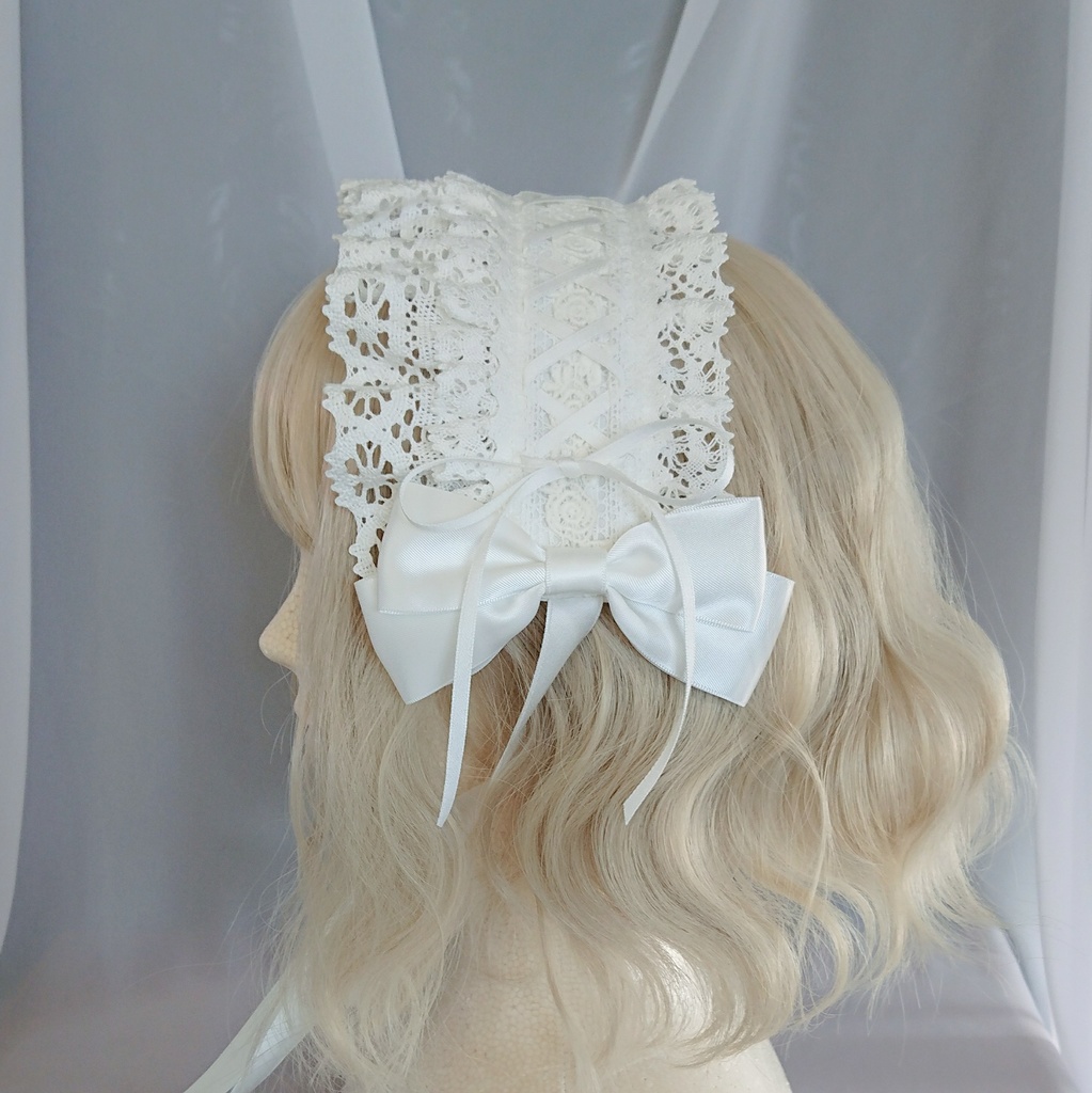 編み上げヘッドドレス 3色展開