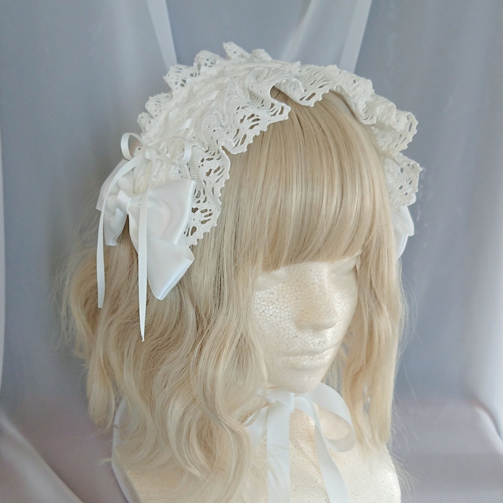 編み上げヘッドドレス 3色展開