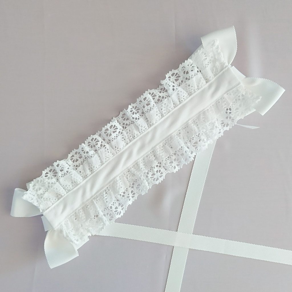 グログランリボンのヘッドドレス 3色展開