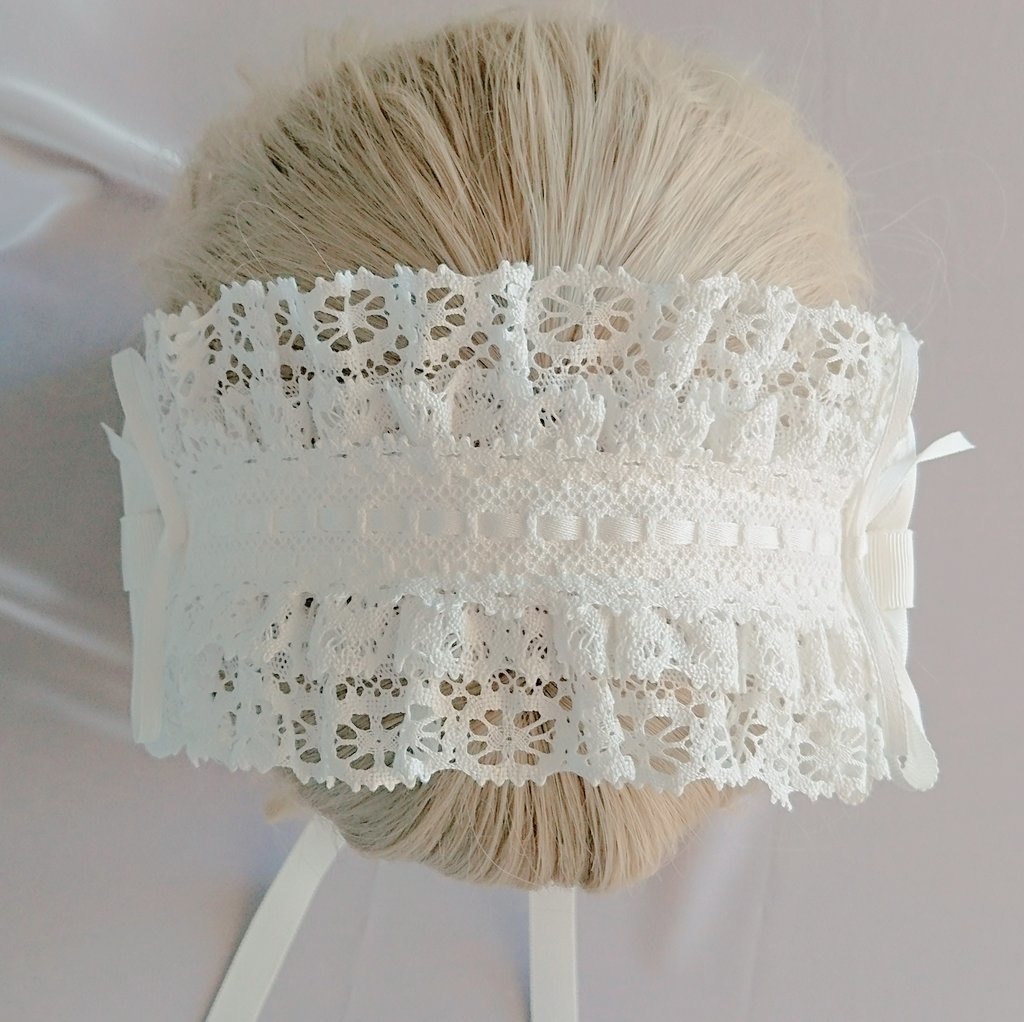 グログランリボンのヘッドドレス 3色展開