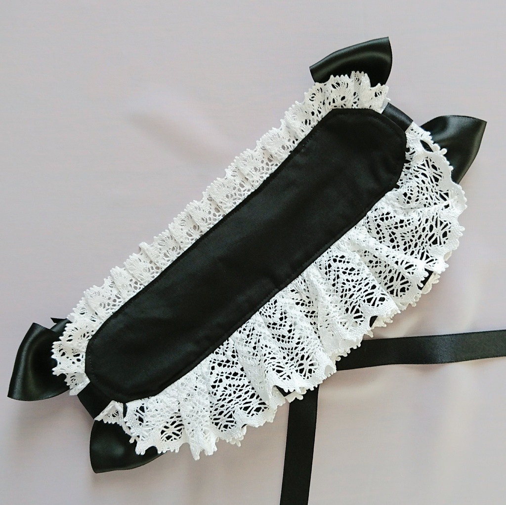 編み上げハーフボンネット風ヘッドドレス