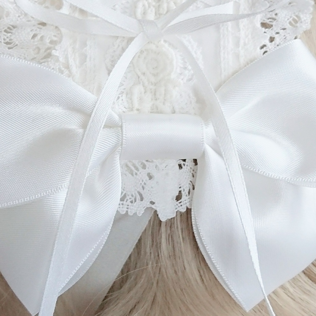 編み上げハーフボンネット風ヘッドドレス