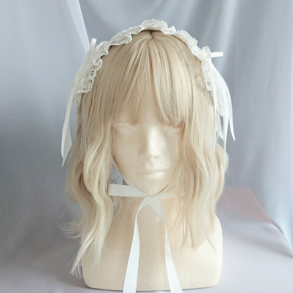 バラとはしごレースのヘッドドレス