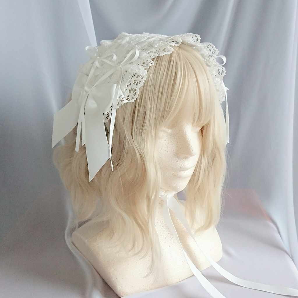 バラとはしごレースのヘッドドレス