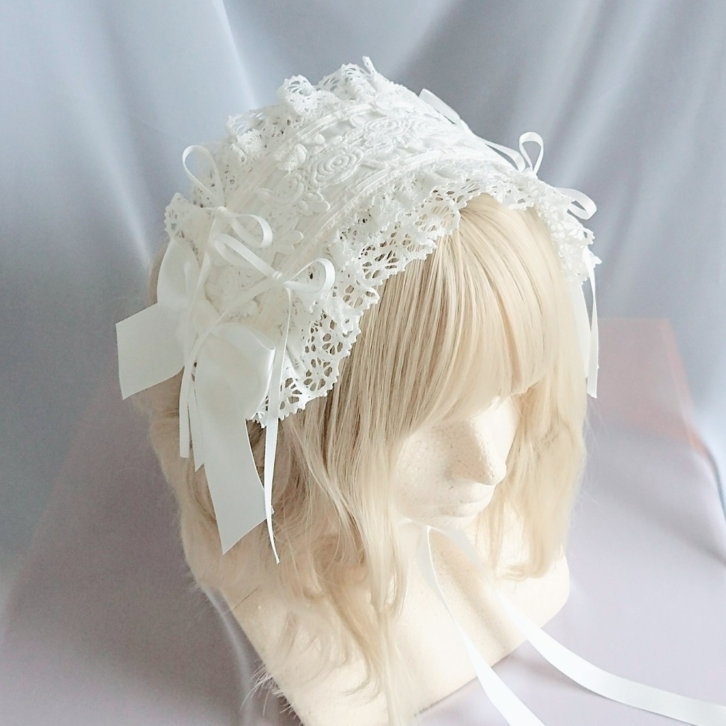 バラとはしごレースのヘッドドレス