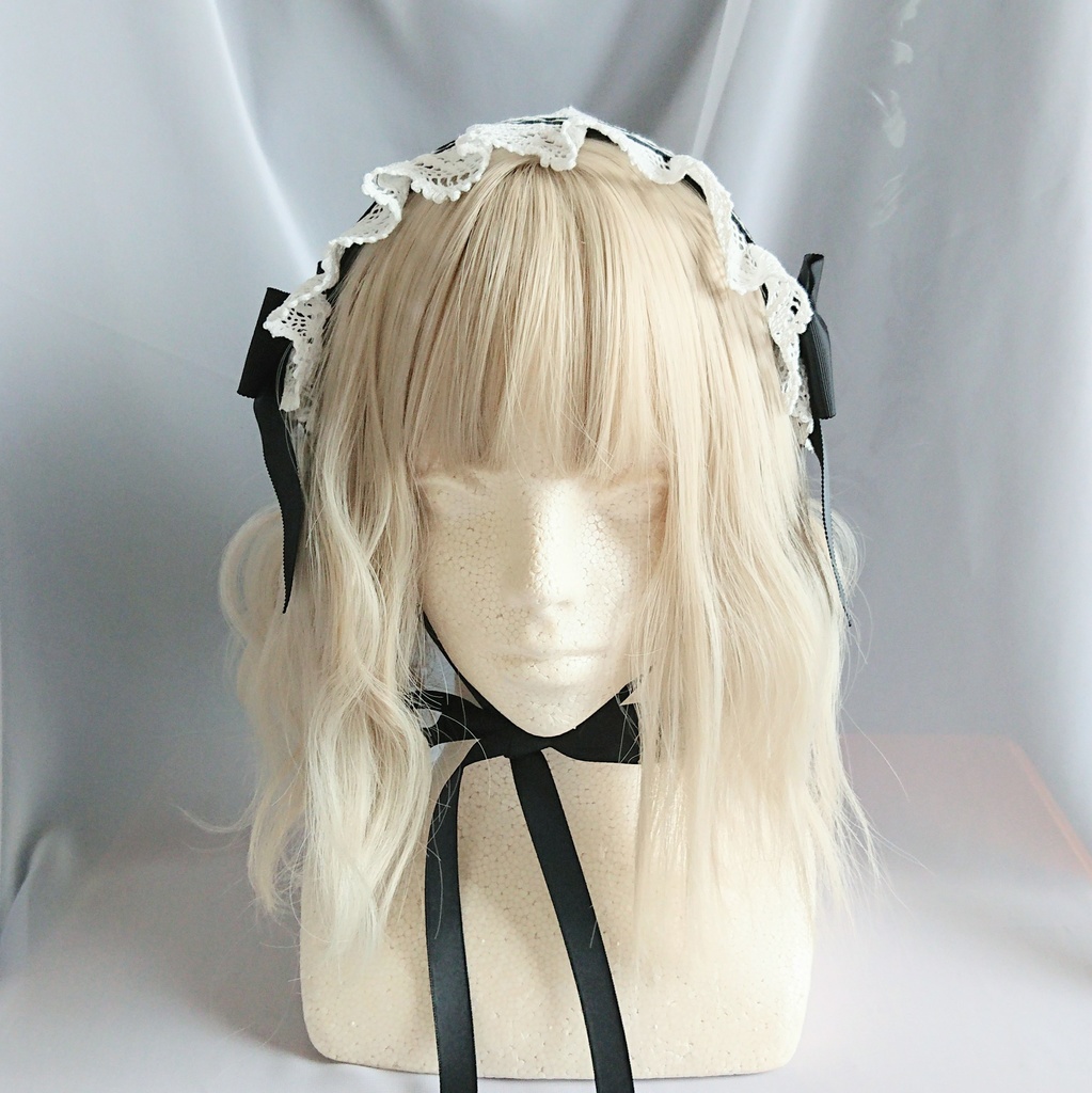 ヘッドドレス グログランリボン