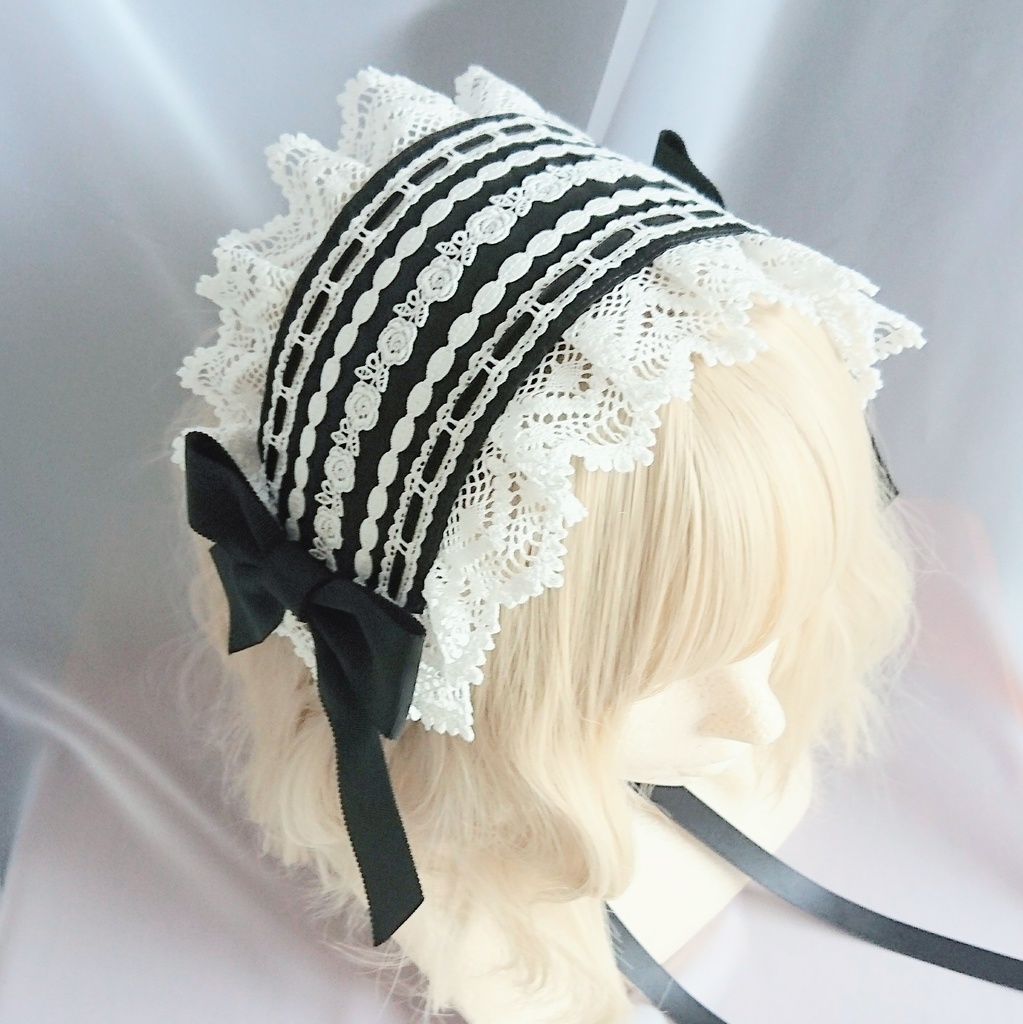 ヘッドドレス グログランリボン