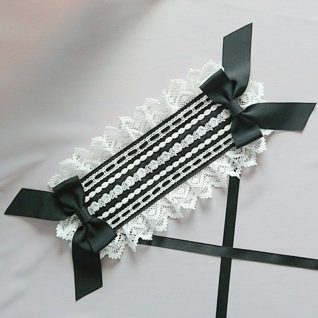 ヘッドドレス グログランリボン