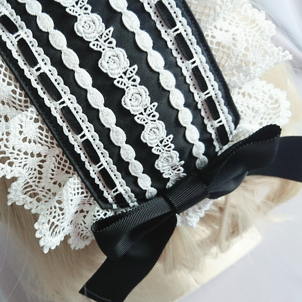 ヘッドドレス グログランリボン