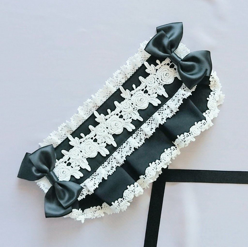 ハーフボンネット風ヘッドドレス