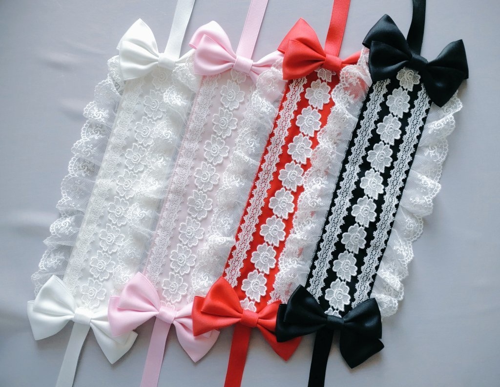 バラのチュールレースヘッドドレス