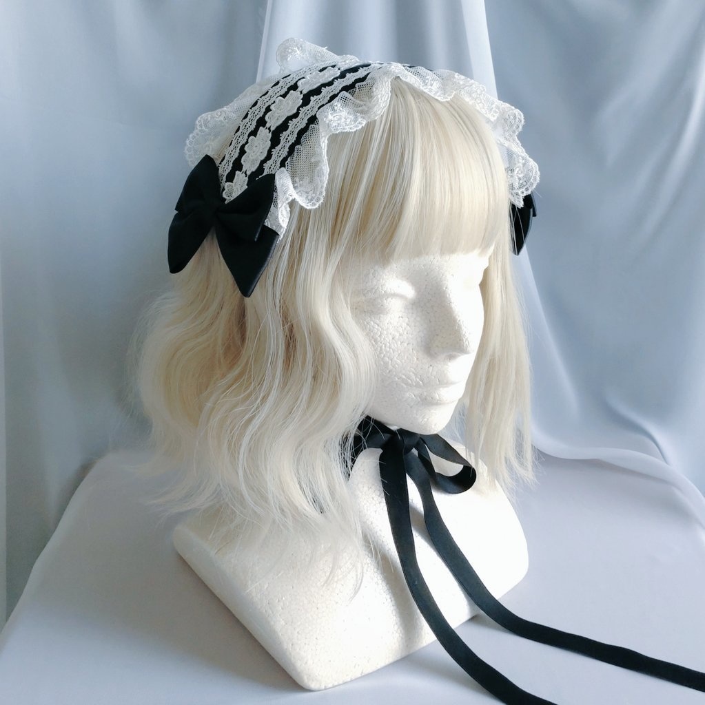 バラのチュールレースヘッドドレス