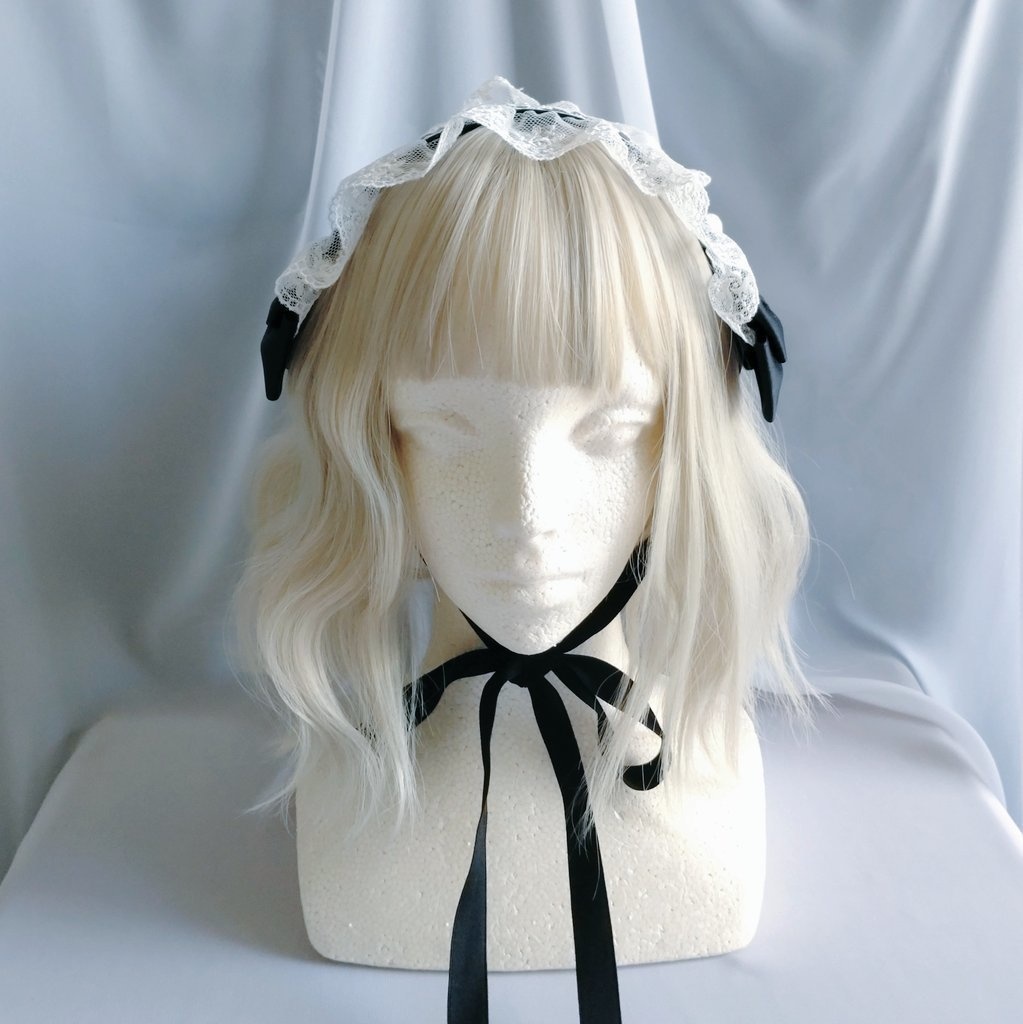 バラのチュールレースヘッドドレス