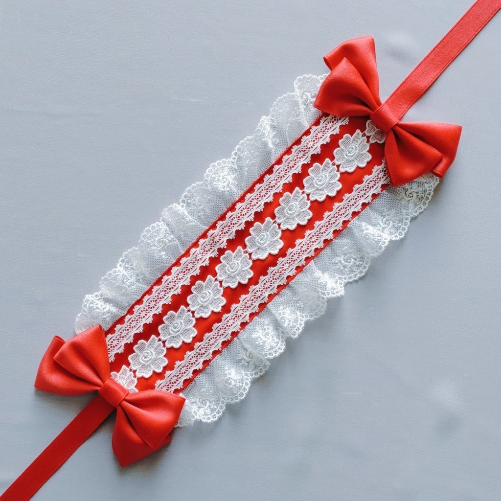 バラのチュールレースヘッドドレス