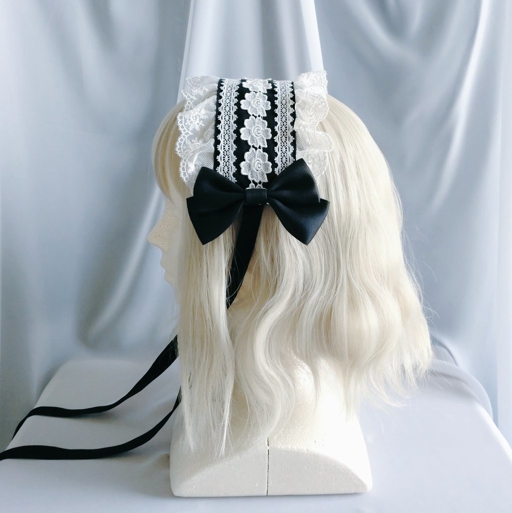 バラのチュールレースヘッドドレス