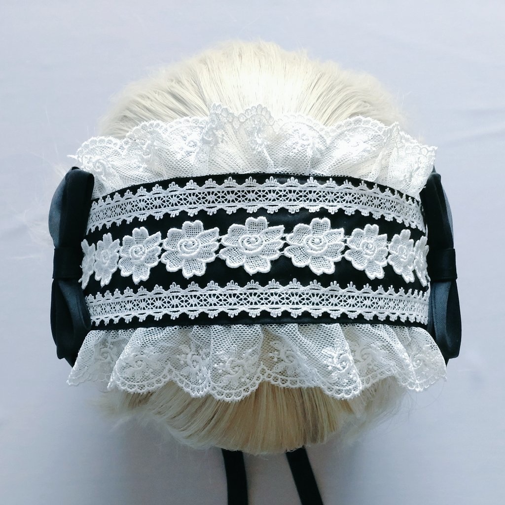 バラのチュールレースヘッドドレス