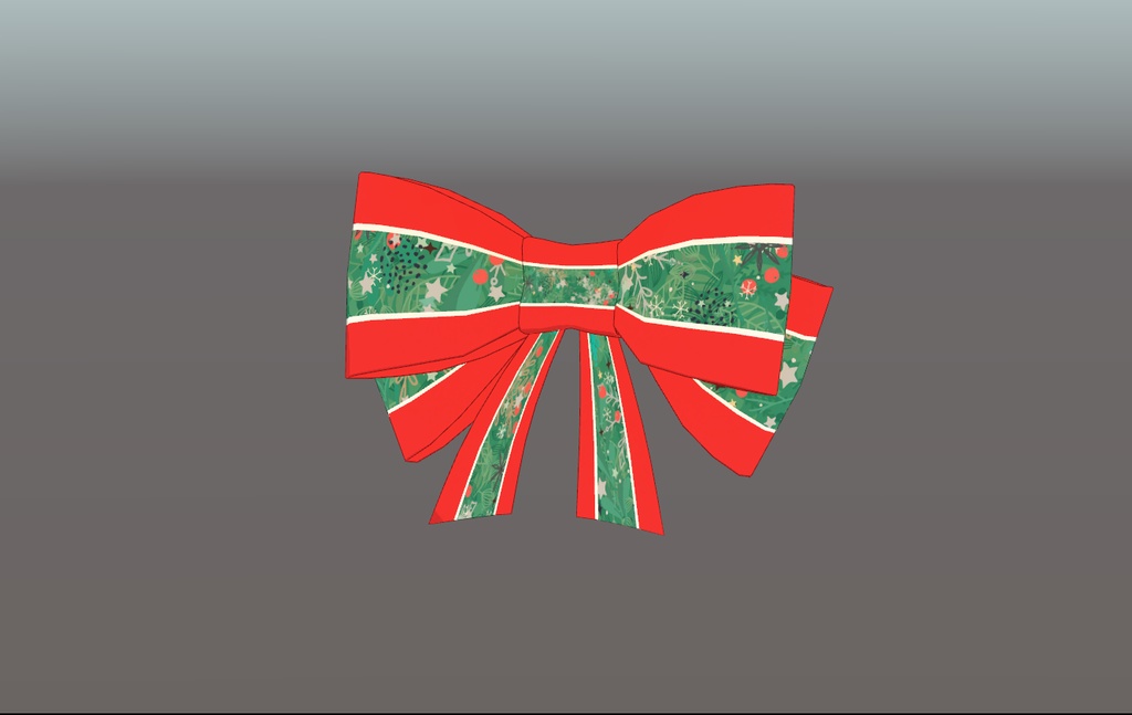 クリスマス向けの飾りリボン