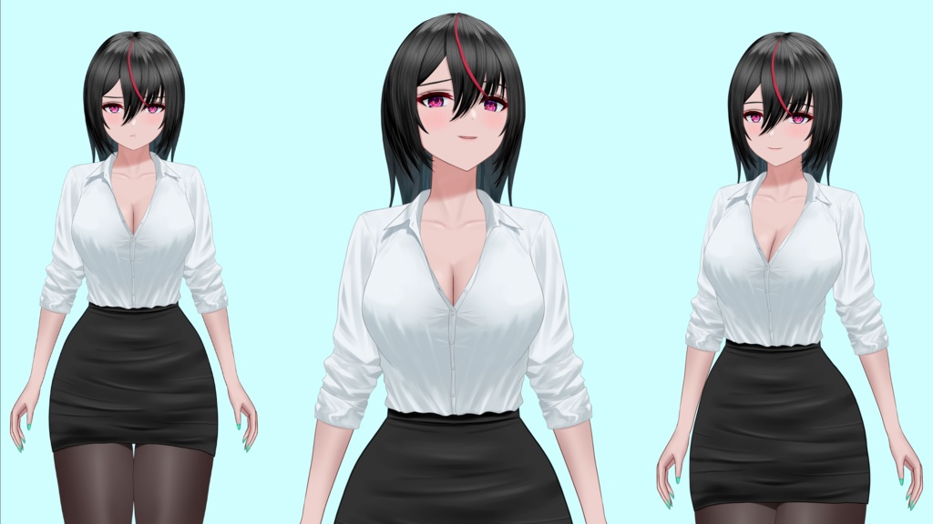 【汎用Vtuber用Live2Dモデル】色カスタム対応OLちゃん