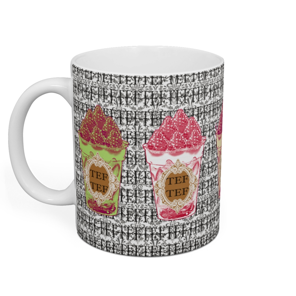 ショートケーキドリンクコレクション(モノグラム黒)