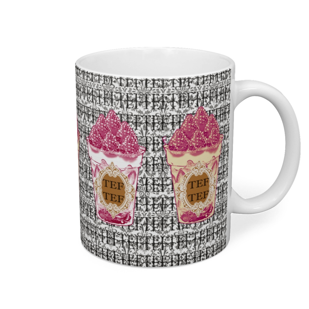 ショートケーキドリンクコレクション(モノグラム黒)