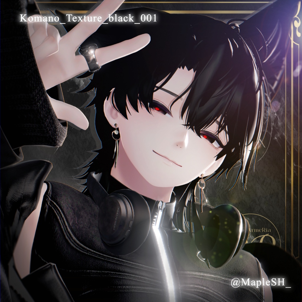 【狛乃(Komano)専用】静寂のノワール – Noir of Silence –|Make up Texture