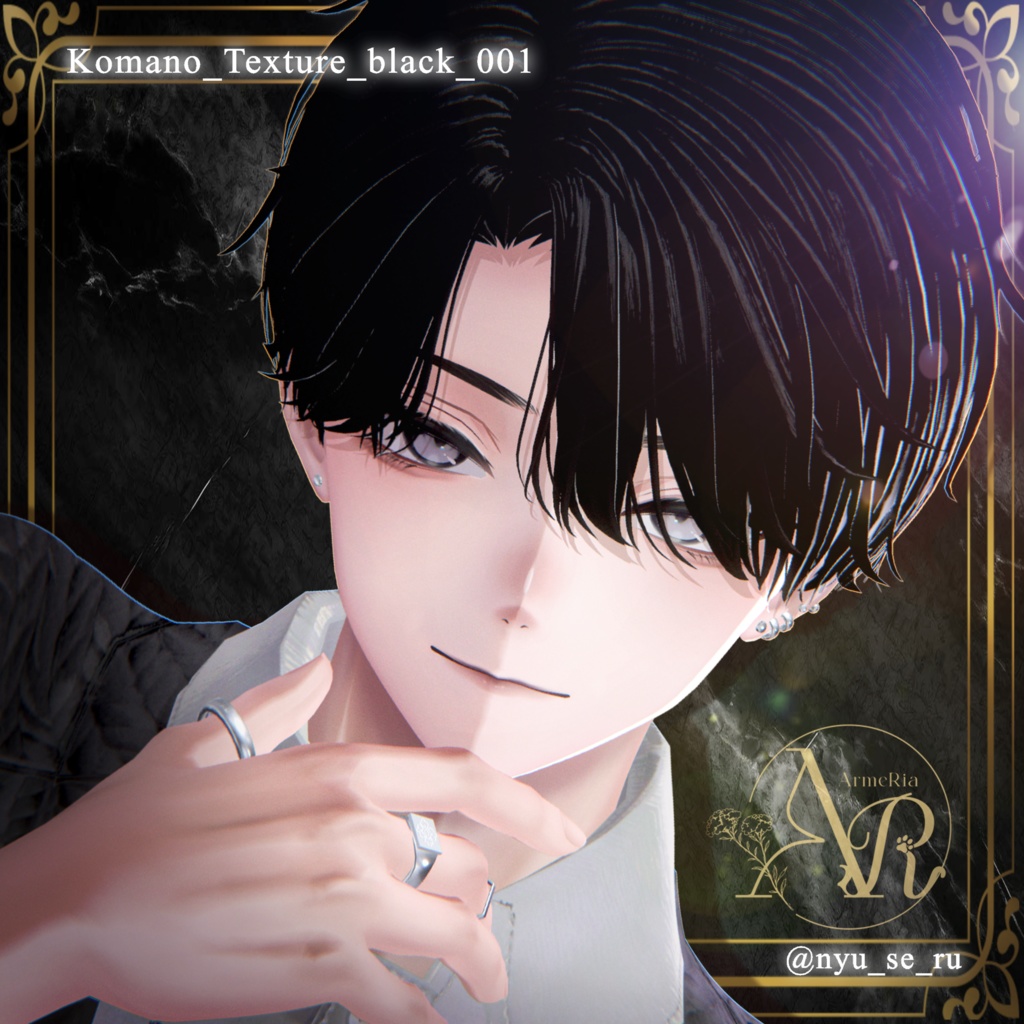 【狛乃(Komano)専用】静寂のノワール – Noir of Silence –|Make up Texture