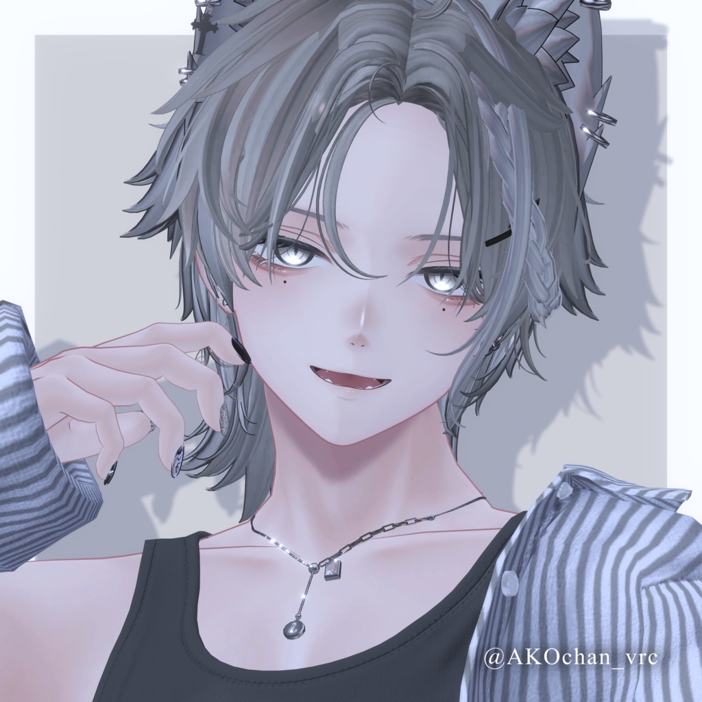 【狛乃(Komano)専用】静寂のノワール – Noir of Silence –|Make up Texture