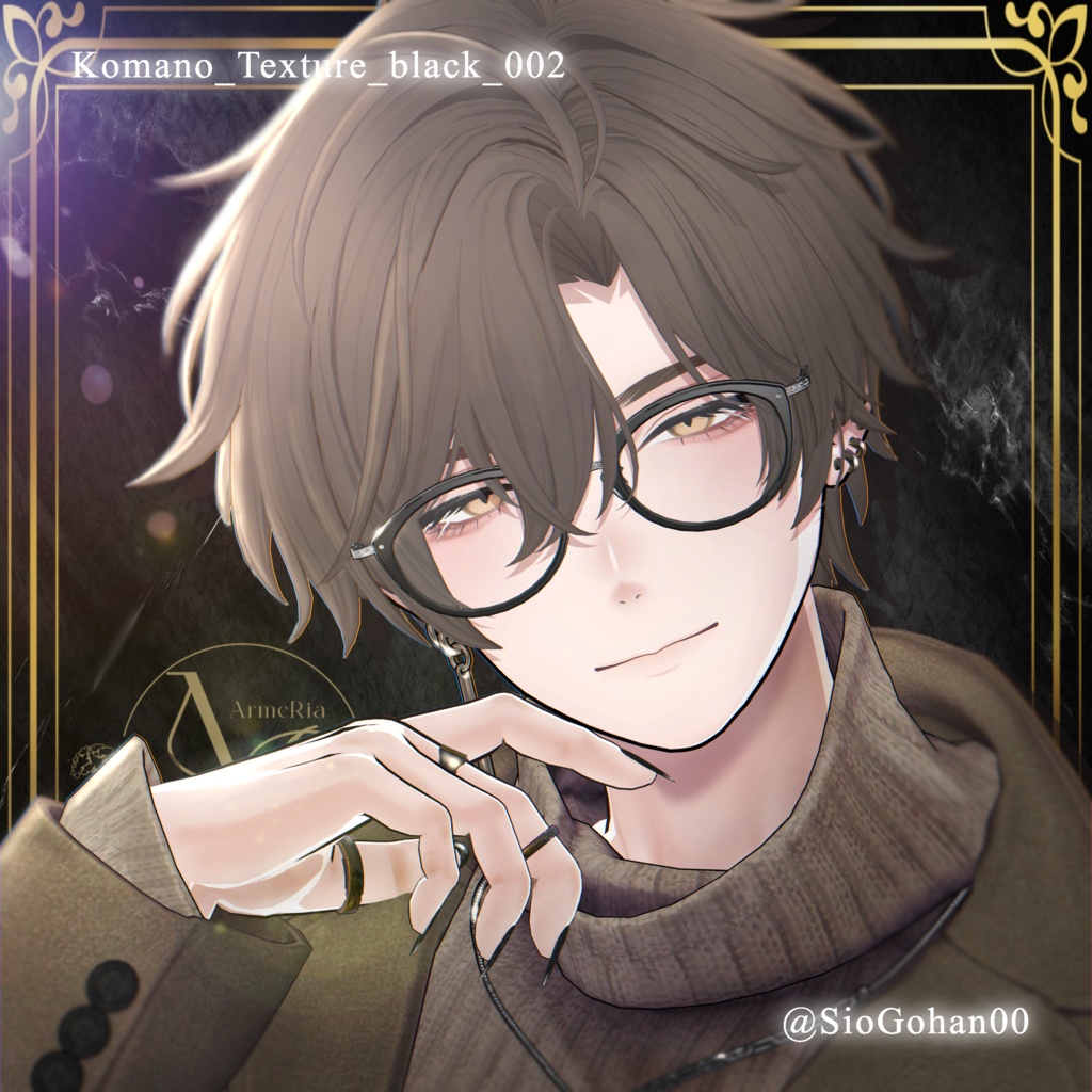 【狛乃(Komano)専用】静寂のノワール – Noir of Silence –|Make up Texture