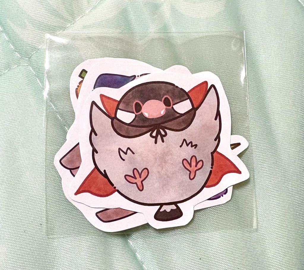 飼い鳥ステッカー3枚入り