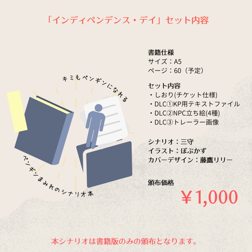 ※現在庫で頒布終了【CoC6版シナリオ】インディペンデンス・デイ