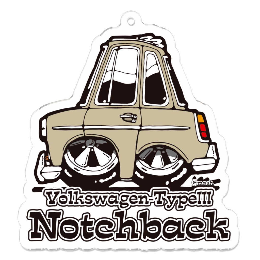 VW.TYPE3-Notchbackキーホルダー