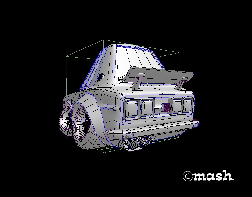 シャコタンハコスカGT-R (光造形3Dプリント用データ)