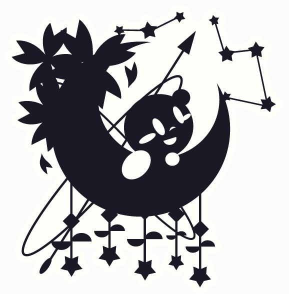 星と月/アクキー